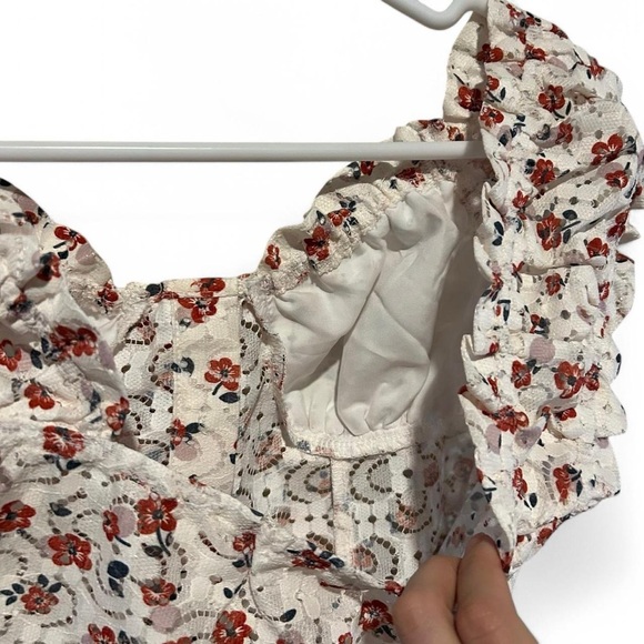 Cider Floral Lace Crop Top - XS - Picture 3 of 4